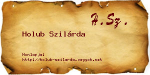 Holub Szilárda névjegykártya